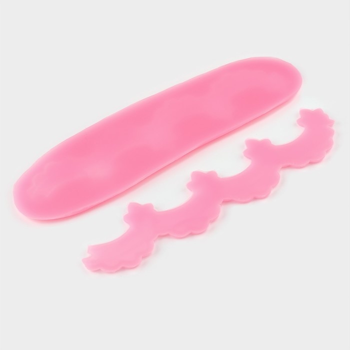 Молд &laquo;Воланы&raquo;, 2 предмета, силикон, 21&times;5,5&times;1 см, цвет МИКС