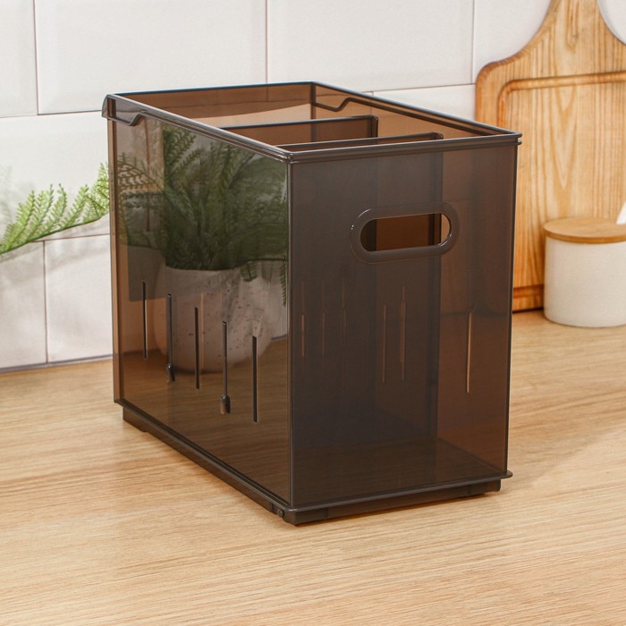 Контейнер для хранения без крышки OPTIMA, 10.6 л, 16.8&times;30.5&times;24.2 см, цвет коричневый