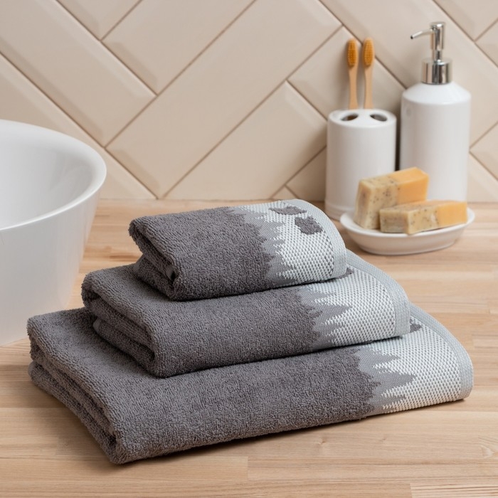 Полотенце махровое Love Life "Winter dream" 70х130 см, серый, 100% хл, 400 гр/м2