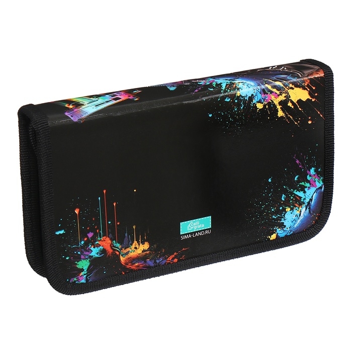 Пенал 1 секция 115 х 205 х 30 мм, Calligrata Пенал 1 секция 115 х 205 х 30 мм, Calligrata "Game", ламинированный картон