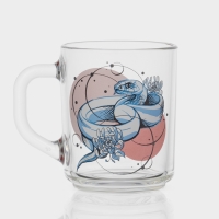 Кружка стеклянная чайная &laquo;Змеи&raquo;, 200 мл, МИКС