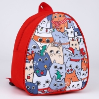 Рюкзак детский новогодний &laquo;Котики&raquo;, 23х20,5 см