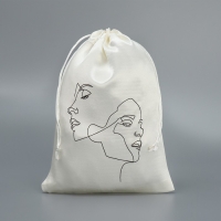 Мешочек подарочный атласный &laquo;Лица&raquo;, 16 х 24 см +/- 1.5 см