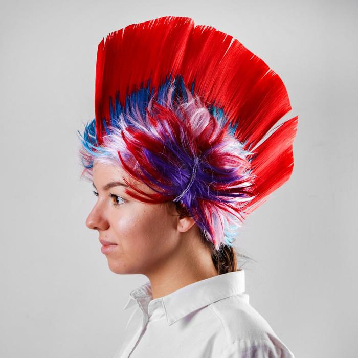 Парик &laquo;Ирокез&raquo;, яркий, МИКС