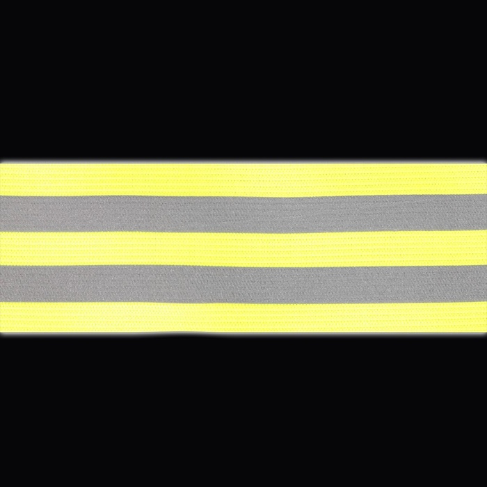 Светоотражающая лента-резинка, 50 мм, 10 &plusmn; 1 м, цвет салатовый