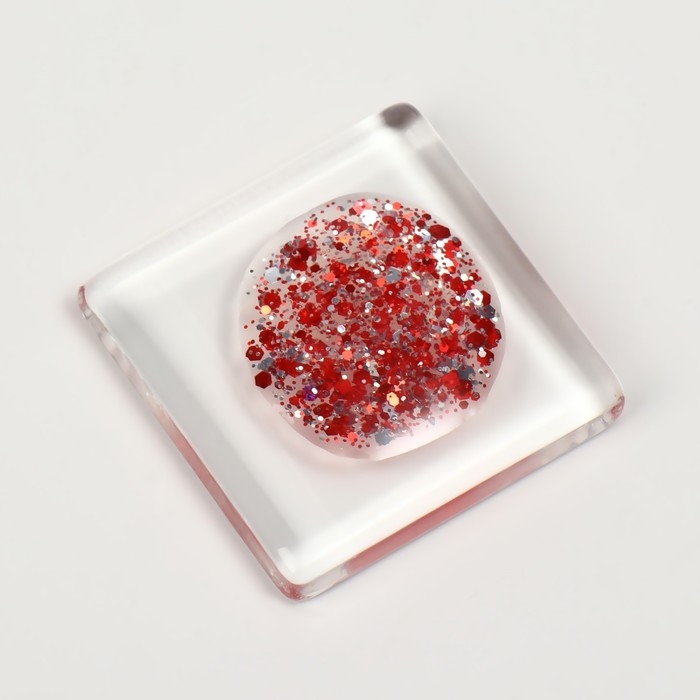 Гель лак для ногтей, «GLITTER FLASH», 3-х фазный, 8мл, LED/UV, цвет прозрачный/красный (10) Гель лак для ногтей, «GLITTER FLASH», 3-х фазный, 8мл, LED/UV, цвет прозрачный/красный (10)