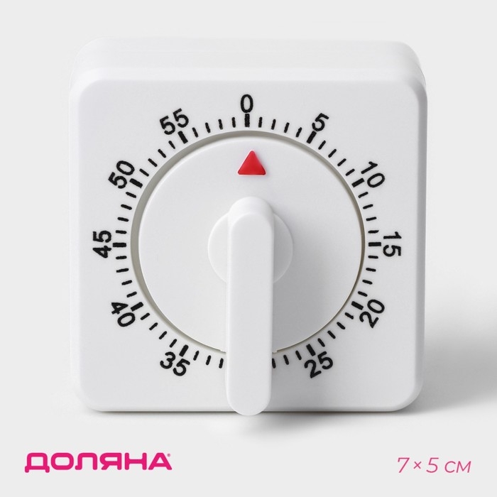 Таймер механический Доляна &laquo;Белый&raquo;, 7&times;5 см