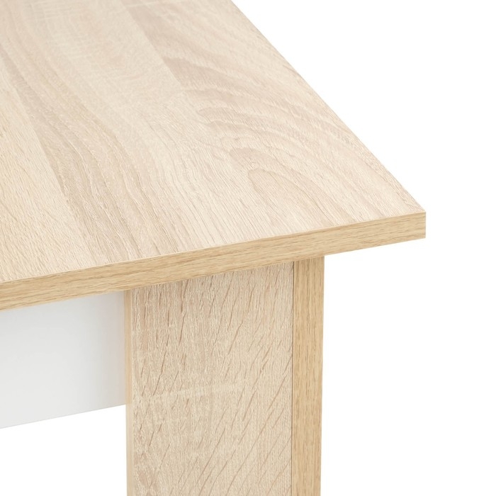 Стол обеденный Лайт Эко, 1000х600х750, Дуб сонома/Белый глянец Стол обеденный Лайт Эко, 1000х600х750, Дуб сонома/Белый глянец