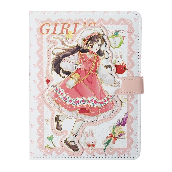 Записная книжка подарочная, А6, 112 листов, цветной блок, с фигурным хлястиком, обложка пвх, "Аниме", МИКС