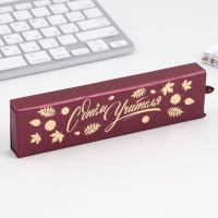 Ручка в подарочном футляре &laquo;Учителю: С Днём Учителя&raquo;, металл, синяя паста, пишущий узел 1.0 мм