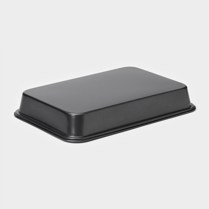 Набор противней Доляна &laquo;Жаклин&raquo;, 3 предмета: 34&times;24 см, 31,5&times;22 см, 30&times;20 см, антипригарное покрытие, цвет чёрный