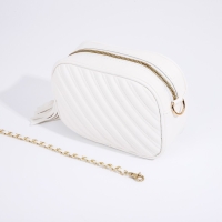 Сумка кросс-боди на молнии, цвет белый