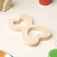 Заготовка для творчества "Восьмерка из сердечек", 6,9 х 10 х 1,2 см, сосна Заготовка для творчества "Восьмерка из сердечек", 6,9 х 10 х 1,2 см, сосна