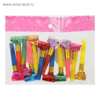 Карнавальный язычок, набор 12 шт, цвета МИКС