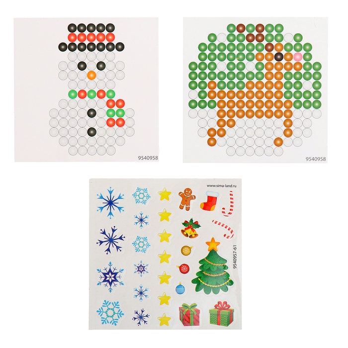 Аквамозаика &laquo;Снежная баночка. Снеговичок&raquo;, ночник, более 200 шариков