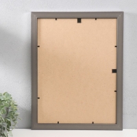 Фоторамка пластик "МИРАМ" 30х40 см, 651628 металлик (пластиковый экран)