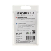 Карта памяти Exployd MicroSD, 16 Гб, SDHC, класс 10, с адаптером SD Карта памяти Exployd MicroSD, 16 Гб, SDHC, класс 10, с адаптером SD