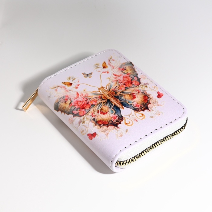 Кошелёк на молнии, цвет белый Кошелёк на молнии, цвет белый