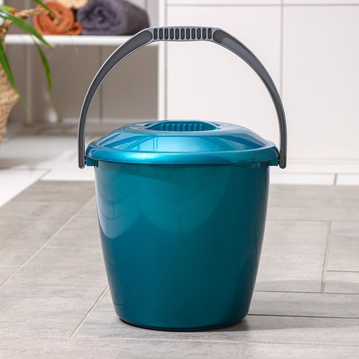 Ведро с крышкой &laquo;Удачное&raquo;, 7 л, цвет МИКС