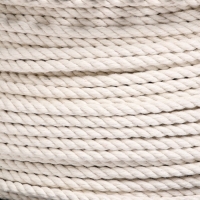 Канат хлопчатобумажный 6 мм (120 м) белый