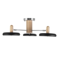 Люстра "Джулия" 3хLED 72Вт 3000-6000К черно-хромовый 62х62х22 см