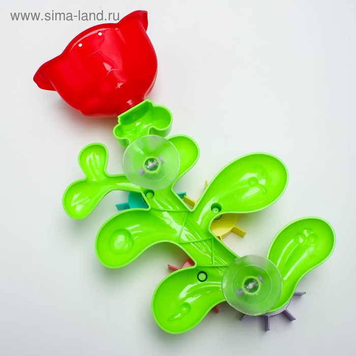 Набор игрушек для ванны &laquo;Цветок - мельница&raquo;, с лейкой