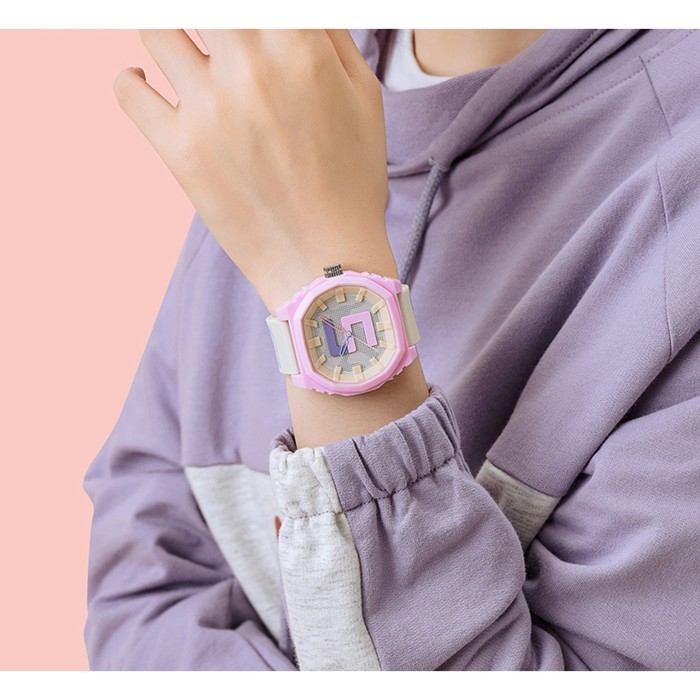 Часы наручные d-4.6 см, водонепроницаемые, ремешок силикон, розовый циферблат Часы наручные d-4.6 см, водонепроницаемые, ремешок силикон, розовый циферблат