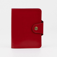 Обложка для автодокументов и паспорта, цвет красный