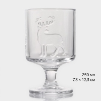 Бокал стеклянный &laquo;Рудольф&raquo;, 250 мл, 7,5&times;12,3 см