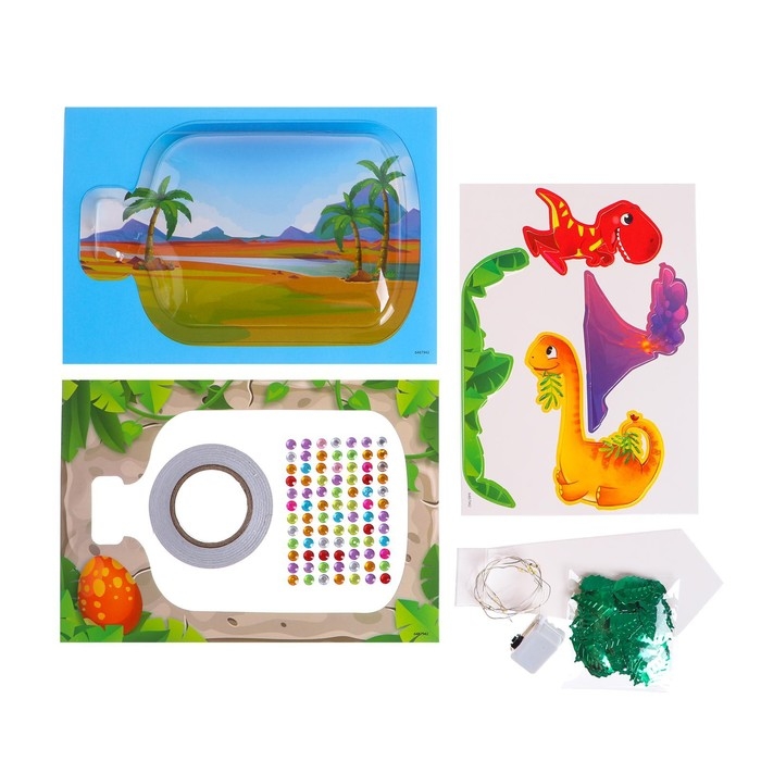 Набор для творчества &laquo;Ночник своими руками&raquo;, динозаврик