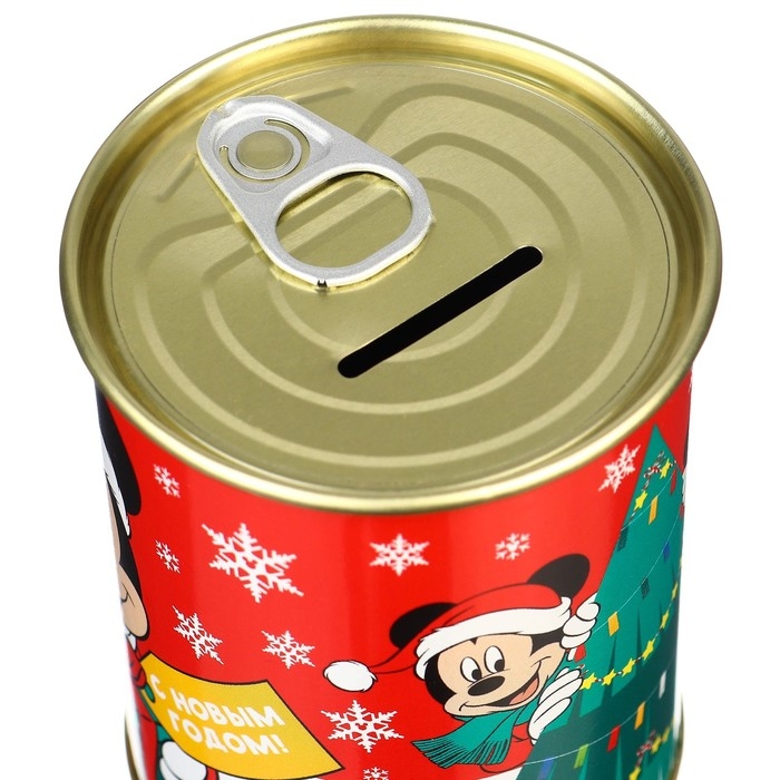 Копилка на Новый год, 9.5х9.5х7.5 см, Микки Маус