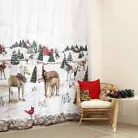 Комплект штор "Этель" Winter ranch 145*260 см-2 шт, 100% п/э, 140 г/м2 Комплект штор "Этель" Winter ranch 145*260 см-2 шт, 100% п/э, 140 г/м2