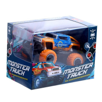 Джип радиоуправляемый «Граффити», работает от батареек, цвет оранжевый Джип радиоуправляемый «Граффити», работает от батареек, цвет оранжевый