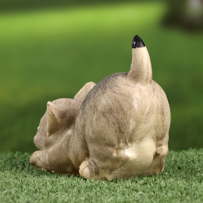 Садовая фигура Садовая фигура "Котенок на охоте" 8х15х11см МИКС