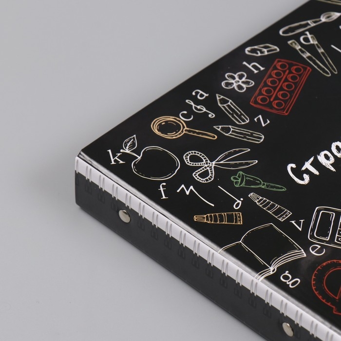 Фотоальбом 25 листов (наклейки+кольца) "Страна уроков" 19х27х3 см