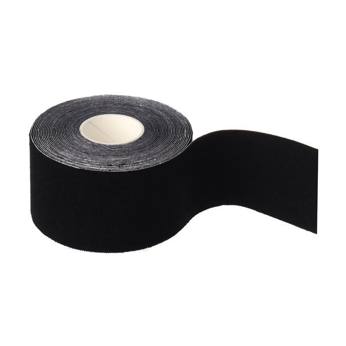 Кинезио - тейп, 3,8 см &times; 5 м, цвет чёрный