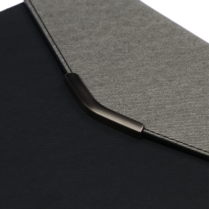 Органайзер на кольцах, А5, 140л, клетка, обл.кожзам, Стиль, черный