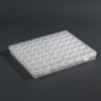 Органайзер для декора, 14 блоков, 4 ячейки, 21 &times; 17,5 &times; 2,7 см, цвет прозрачный