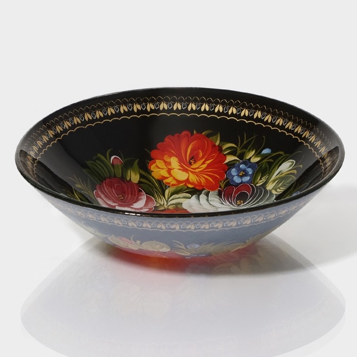 Салатник стеклянный Доляна &laquo;Народные мотивы&raquo;, 720 мл, 18,5&times;5 cм