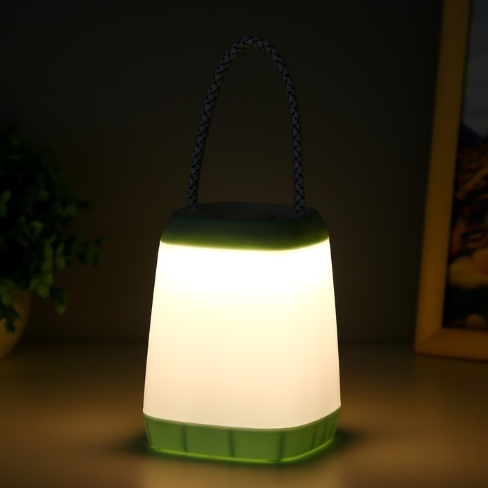 Ночник Ночник "Навигатор" LED, 3Вт, 3 режима, 3ААА голубой 9х7х2,5 см RISALUX