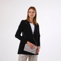 Сумка-клатч на клапане, цвет серый Сумка-клатч на клапане, цвет серый