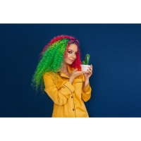 Банка для хранения сыпучих продуктов Доляна &laquo;Кактус&raquo;, 160 мл, 8&times;8&times;14 см, керамическая