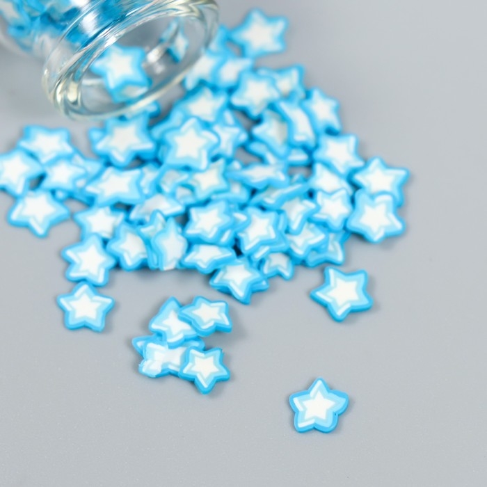 Декор для творчества пластик "Цветок. Голубая иломея" набор 8 гр 5х2х2 см