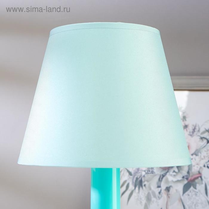 Лампа настольная 13204 1хЕ27 15Вт бирюзовый d=22 см, h=34,5 см RISALUX