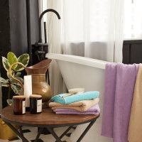 Полотенце махровое Экономь и Я 70*140 см, цв. лиловый, 100% хлопок, 320 гр/м2 Полотенце махровое Экономь и Я 70*140 см, цв. лиловый, 100% хлопок, 320 гр/м2