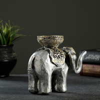 Подсвечник "Слон" серебро 13х19см