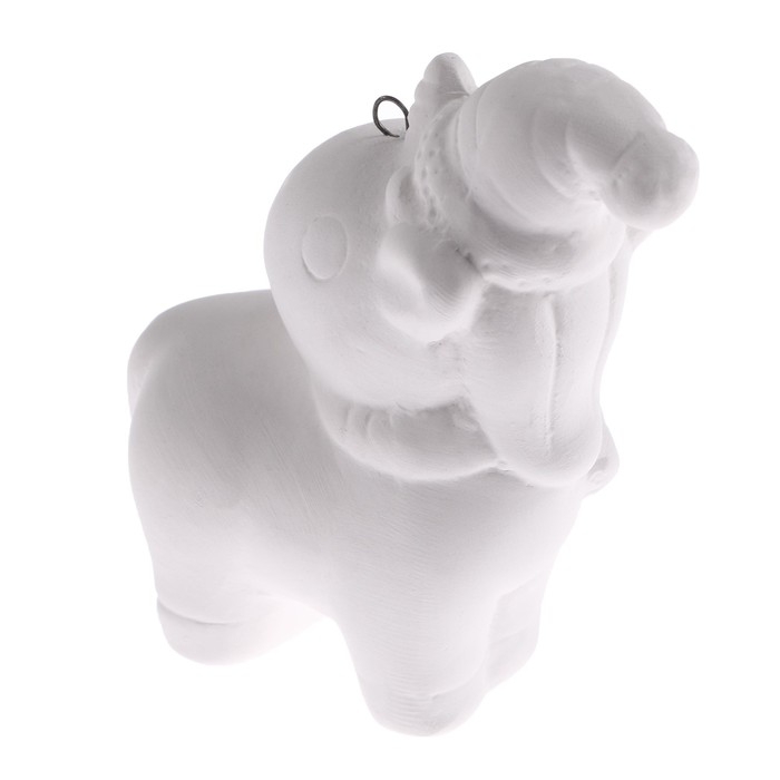 Новый год! Ёлочное украшение под раскраску «Единорог в колпачке» с подвесом, кисть Новый год! Ёлочное украшение под раскраску «Единорог в колпачке» с подвесом, кисть