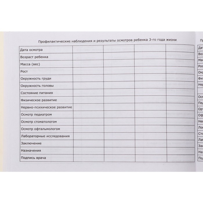 Медицинская карта ребёнка "Коллаж", форма №112/у, 40 листов