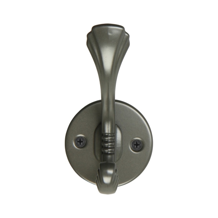 Крючок мебельный CAPPIO GRACE, двухрожковый, графит Крючок мебельный CAPPIO GRACE, двухрожковый, графит