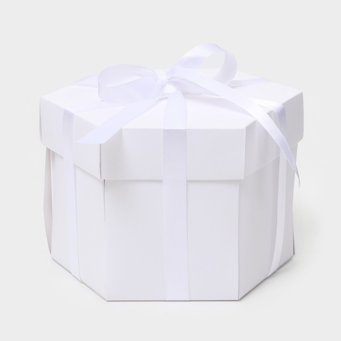 Коробка-сюрприз раскладушка, Белая Коробка-сюрприз раскладушка, Белая